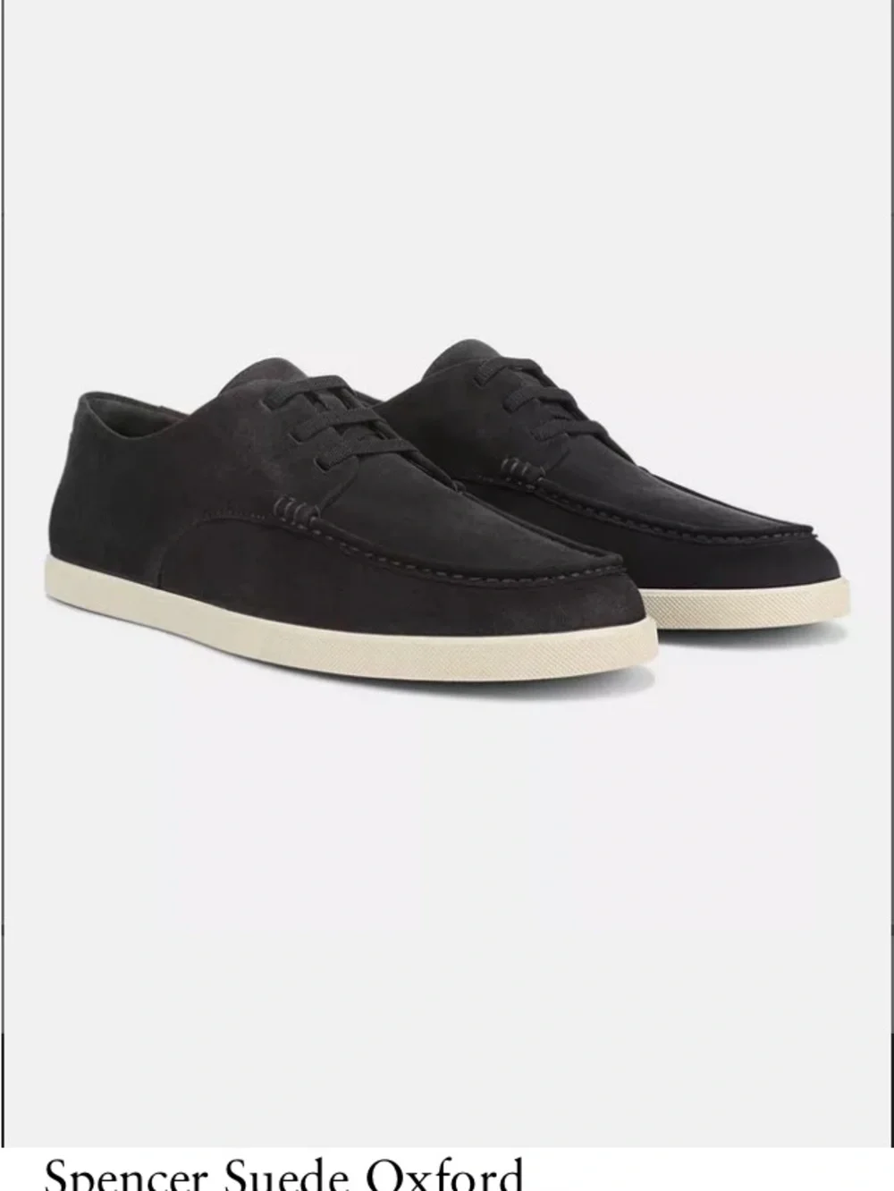 Vince Navy Suede Derby Oxfords